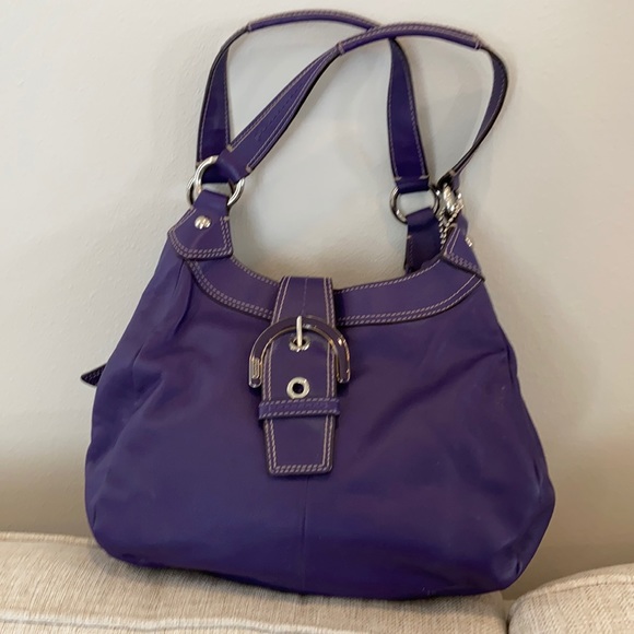 Coach Handbags - Coach Madison Lynn Purple Handbag